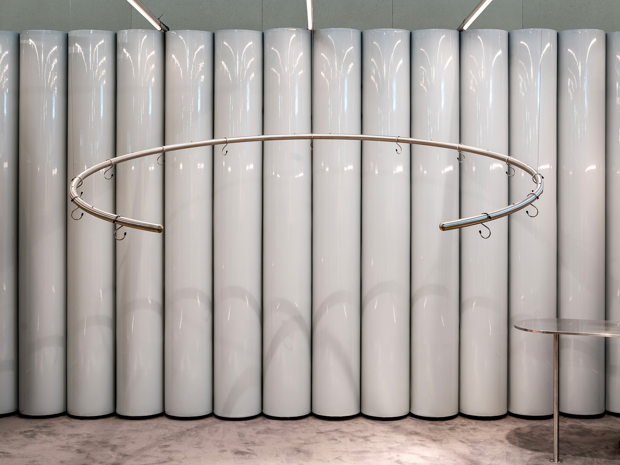Valstar installation mirror milan interior studioboom architetti